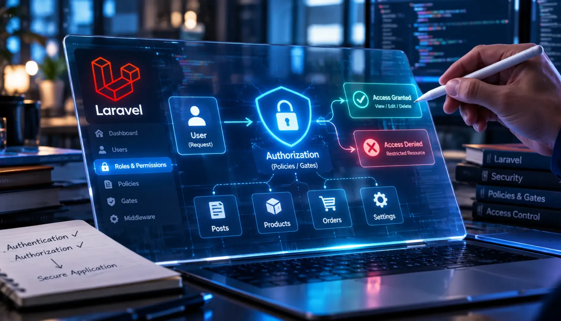 What is Authorization in Laravel?