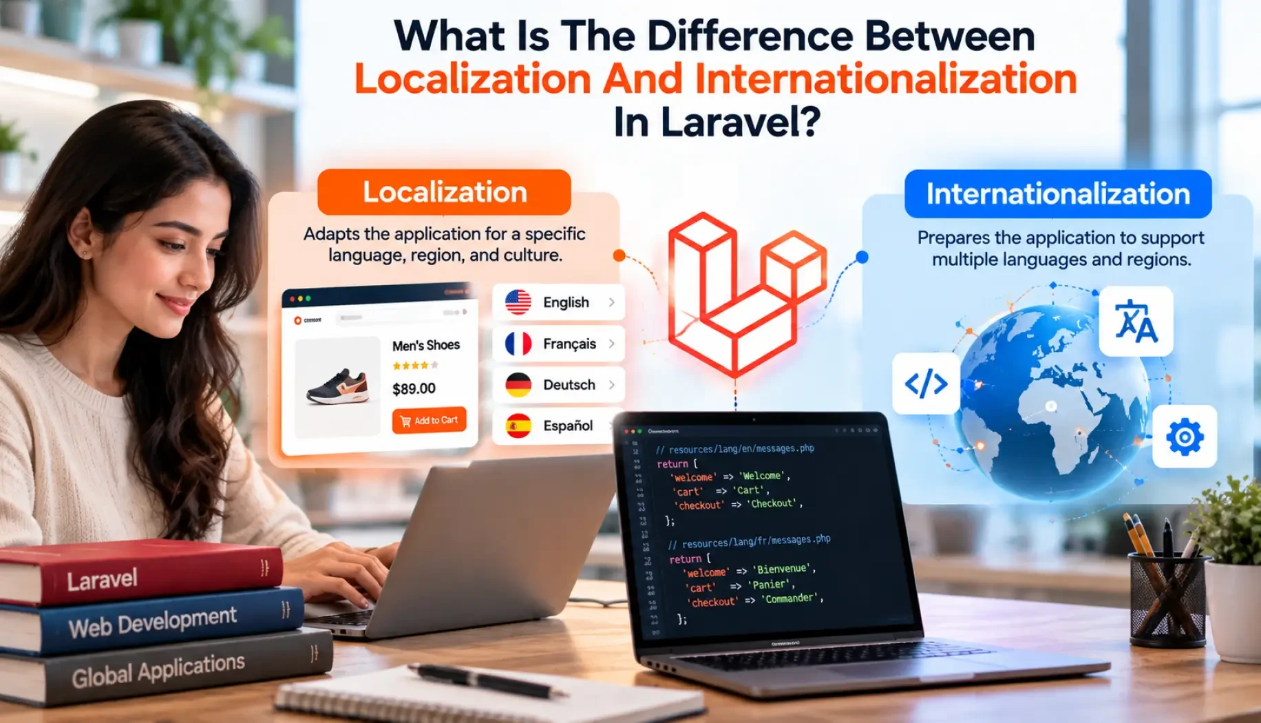 What Is The Difference Between Localization And Internationalization In Laravel?