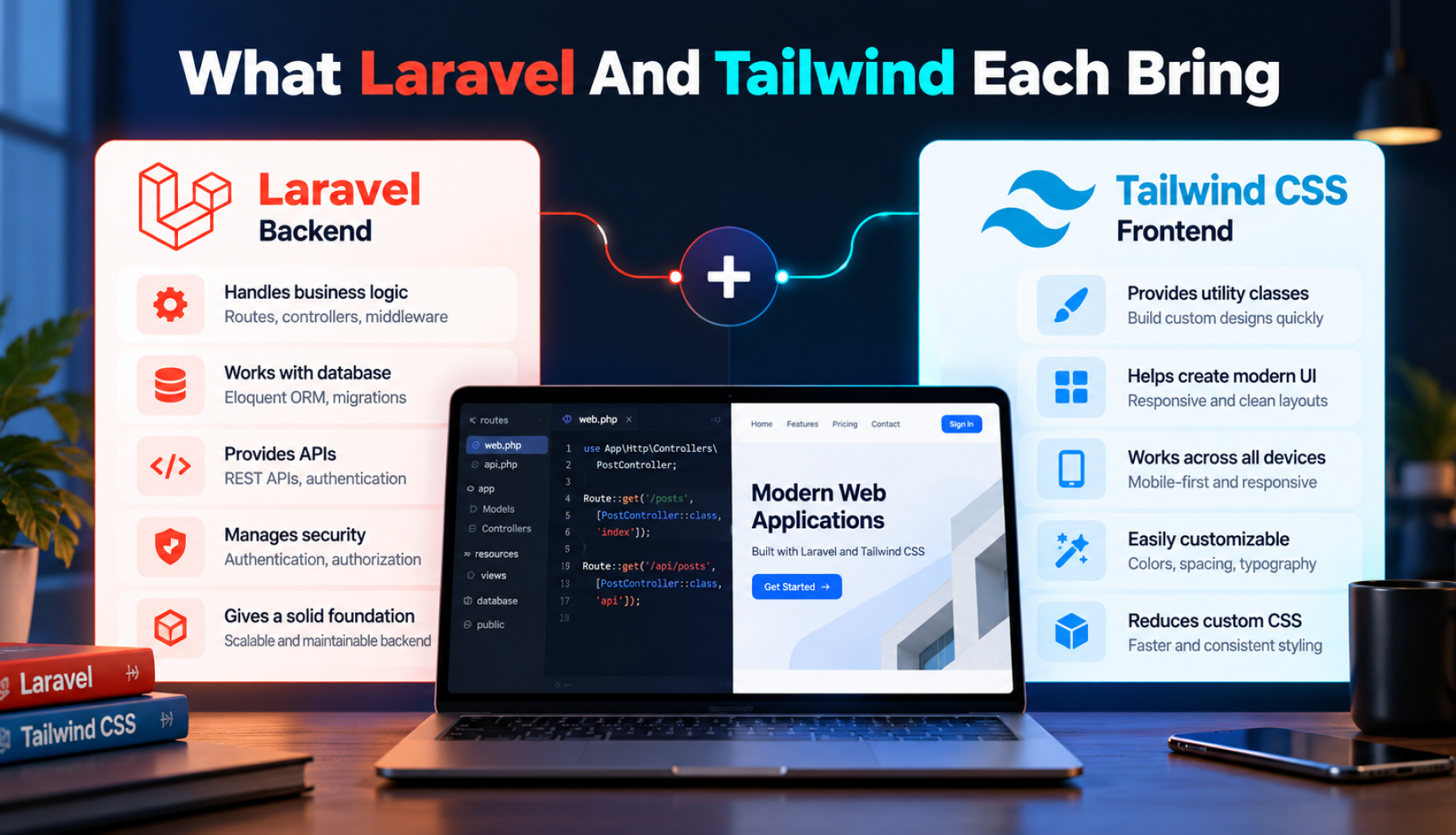 What Laravel And Tailwind Each Bring