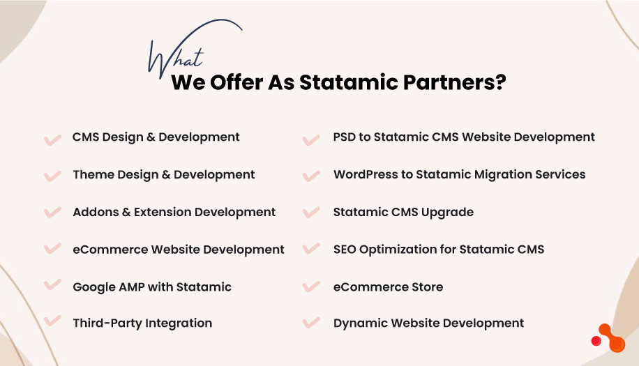 What We Offer As Statamic Partners?