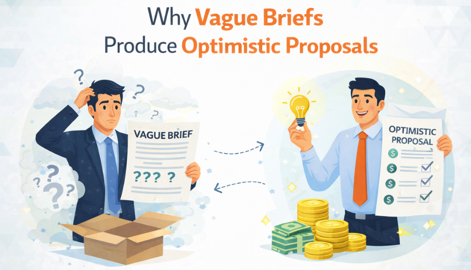 Why Vague Briefs Produce Optimistic Proposals