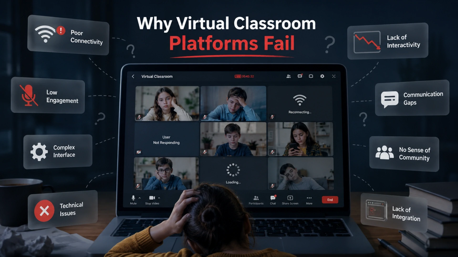 Why Virtual Classroom Platforms Fail, And What the Architecture Must Prevent