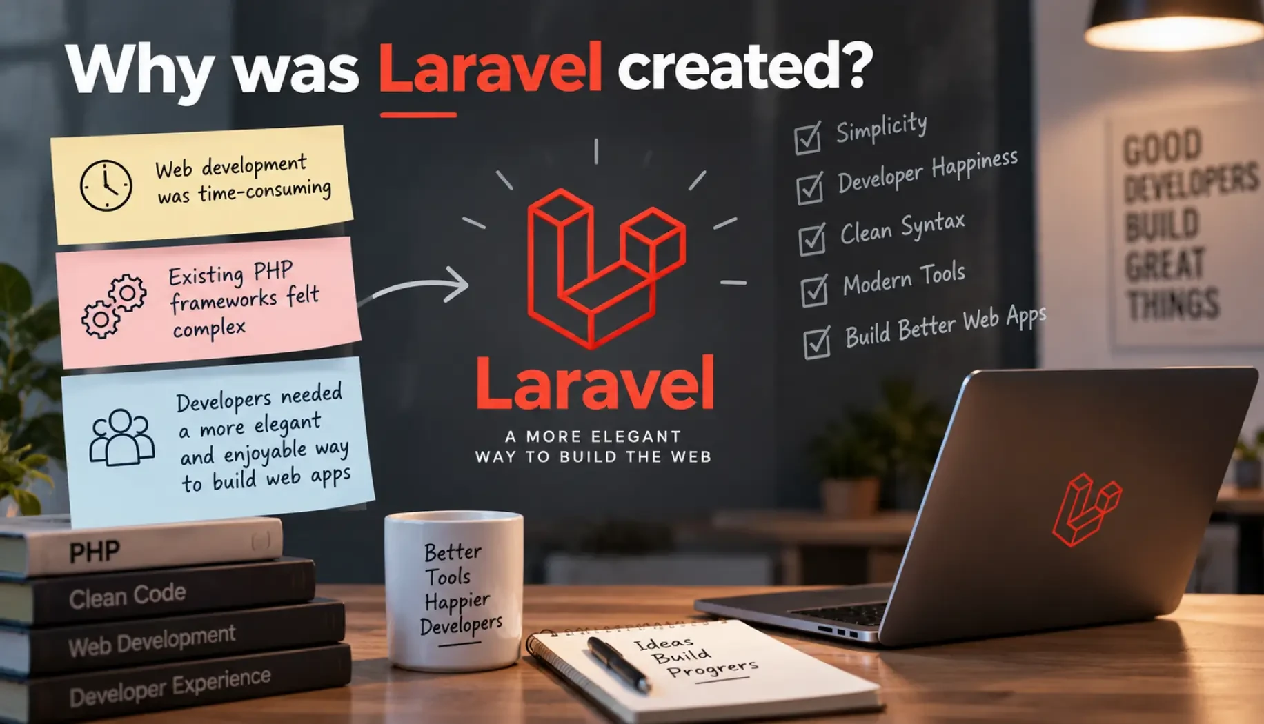 Why was Laravel created?