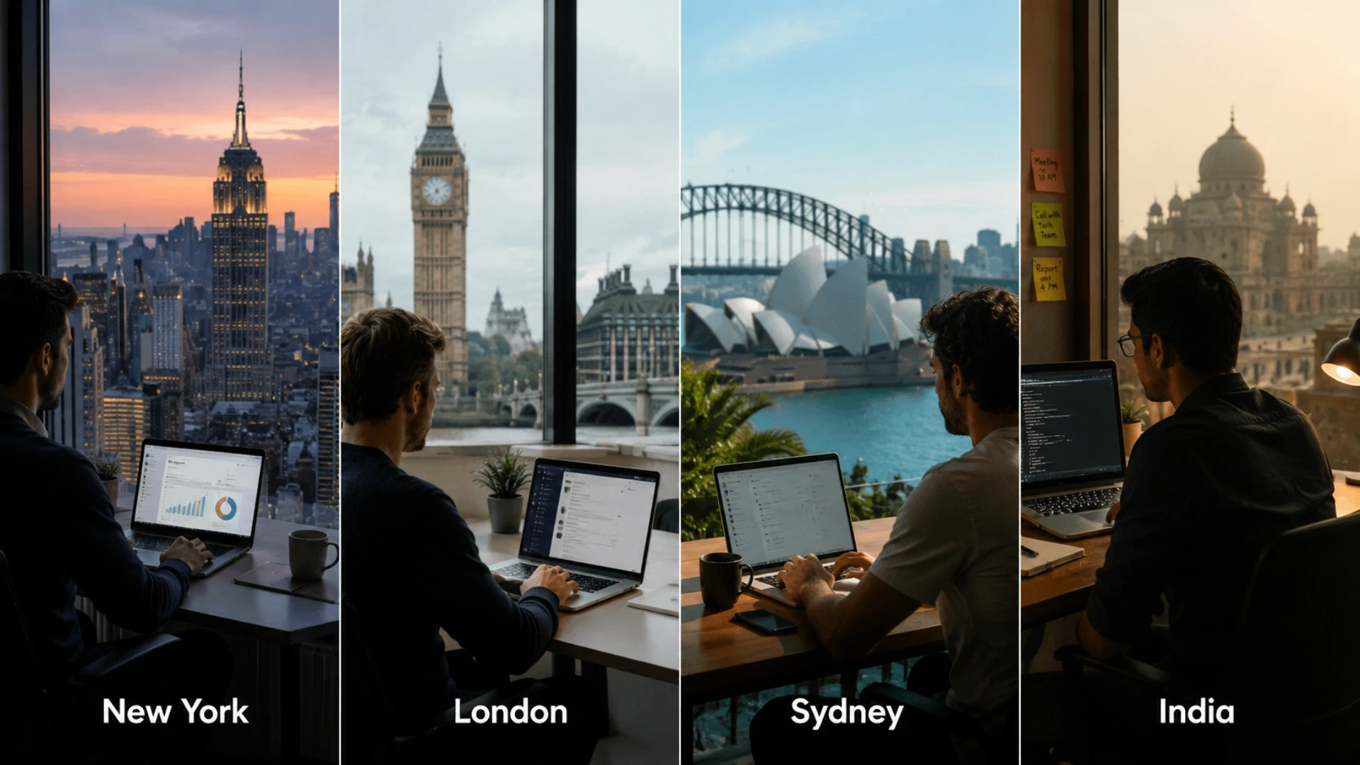 Working Across New York, London, Sydney and India