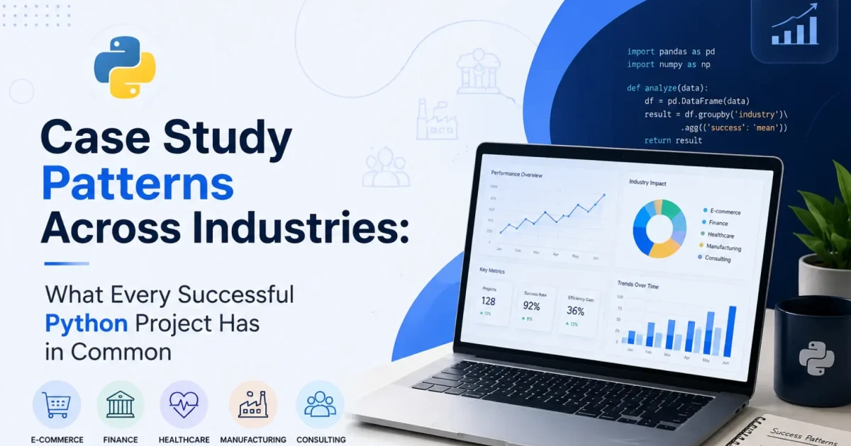 Python Case Progress Tracker Python Case Study Patterns: What Successful Projects Share