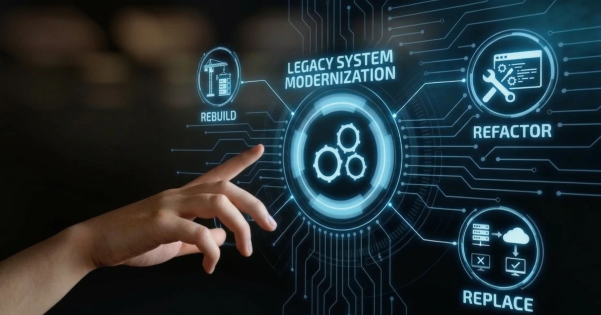 refactor and modernization of your legacy java backend... Legacy System Modernization: Rebuild vs Refactor vs Replace: How to Choose